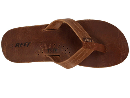 Reef Mens Leather Sandals Draftsmen Bottle Opener Flip Flops