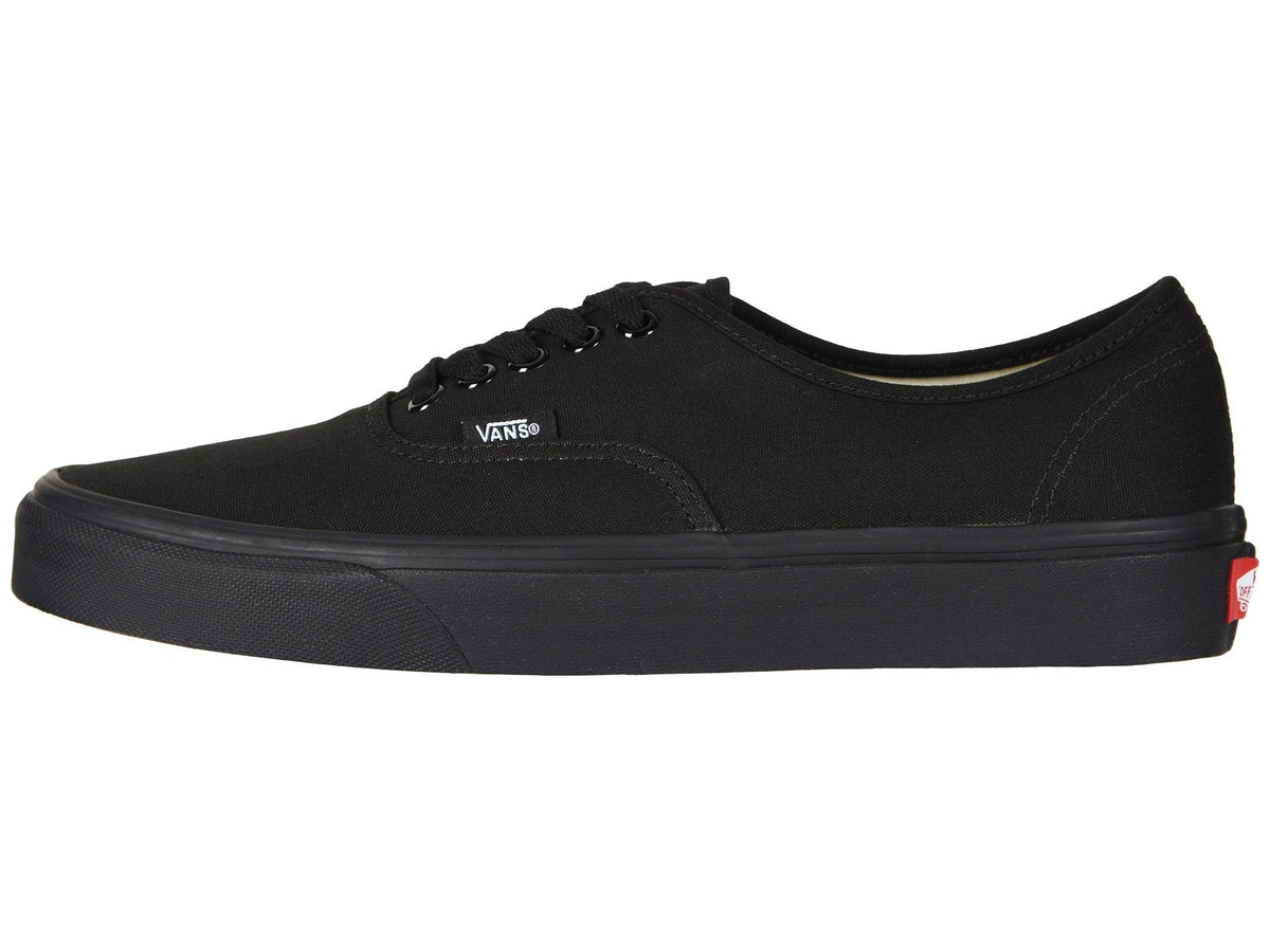 Vans Authentic Men’s Classic Canvas Skate Shoes All Black | Unisex Lightweight Flexible Sneakers