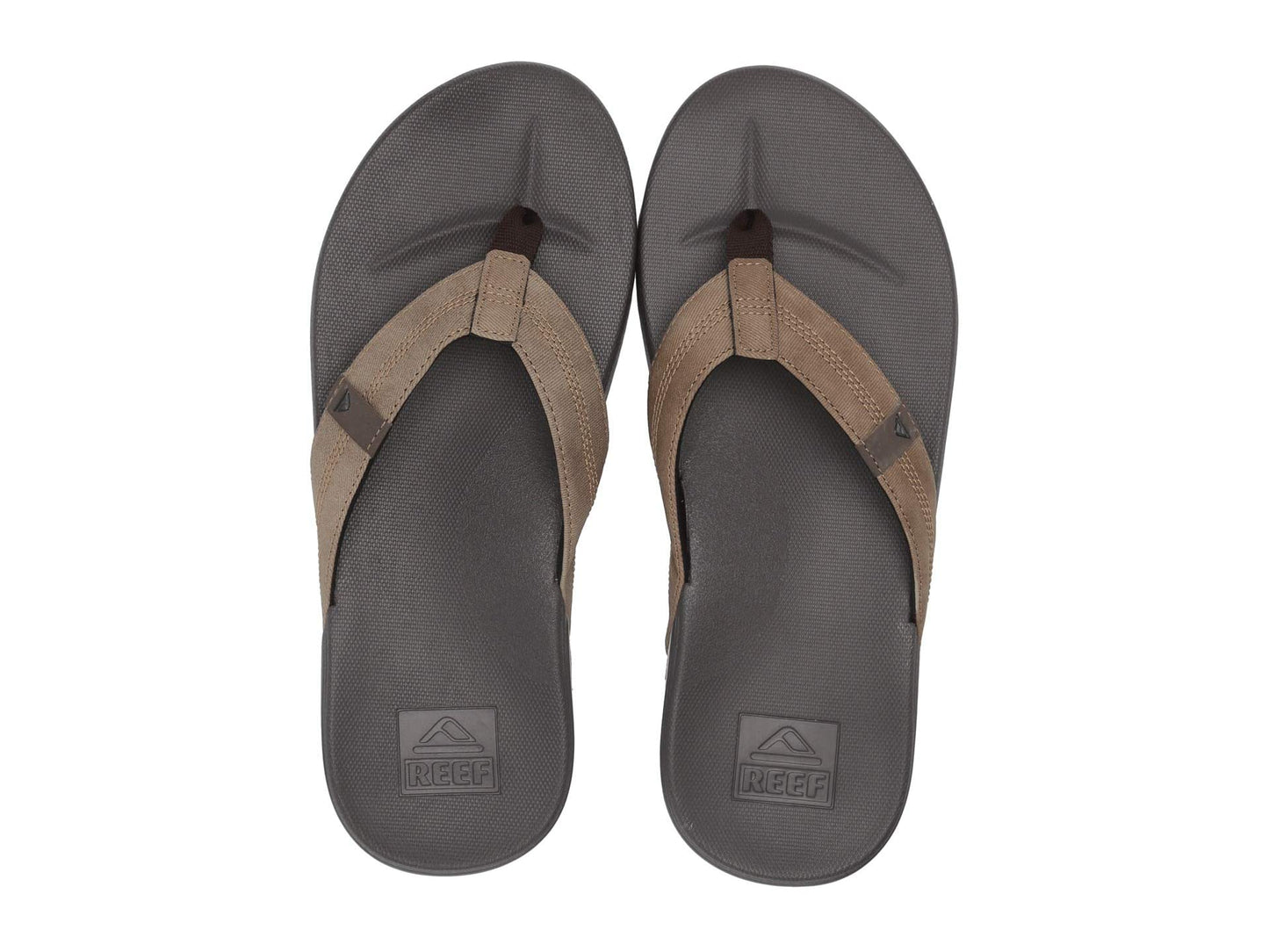 Reef Mens Cushion Bounce Phantom Flip Flops Brown Tan RF0A3FDIBTN