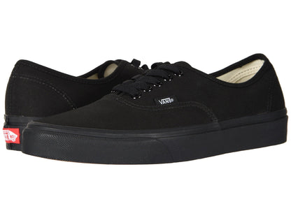 Vans Authentic Men’s Classic Canvas Skate Shoes All Black | Unisex Lightweight Flexible Sneakers
