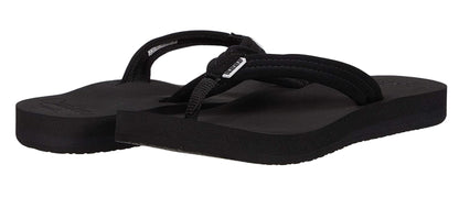 Reef Women's Cushion Breeze Black Sandals Flip Flops