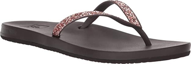 Reef Women's Cushion Bounce Stargazer Stylish, Comfortable FlipFlop Sandal, Black