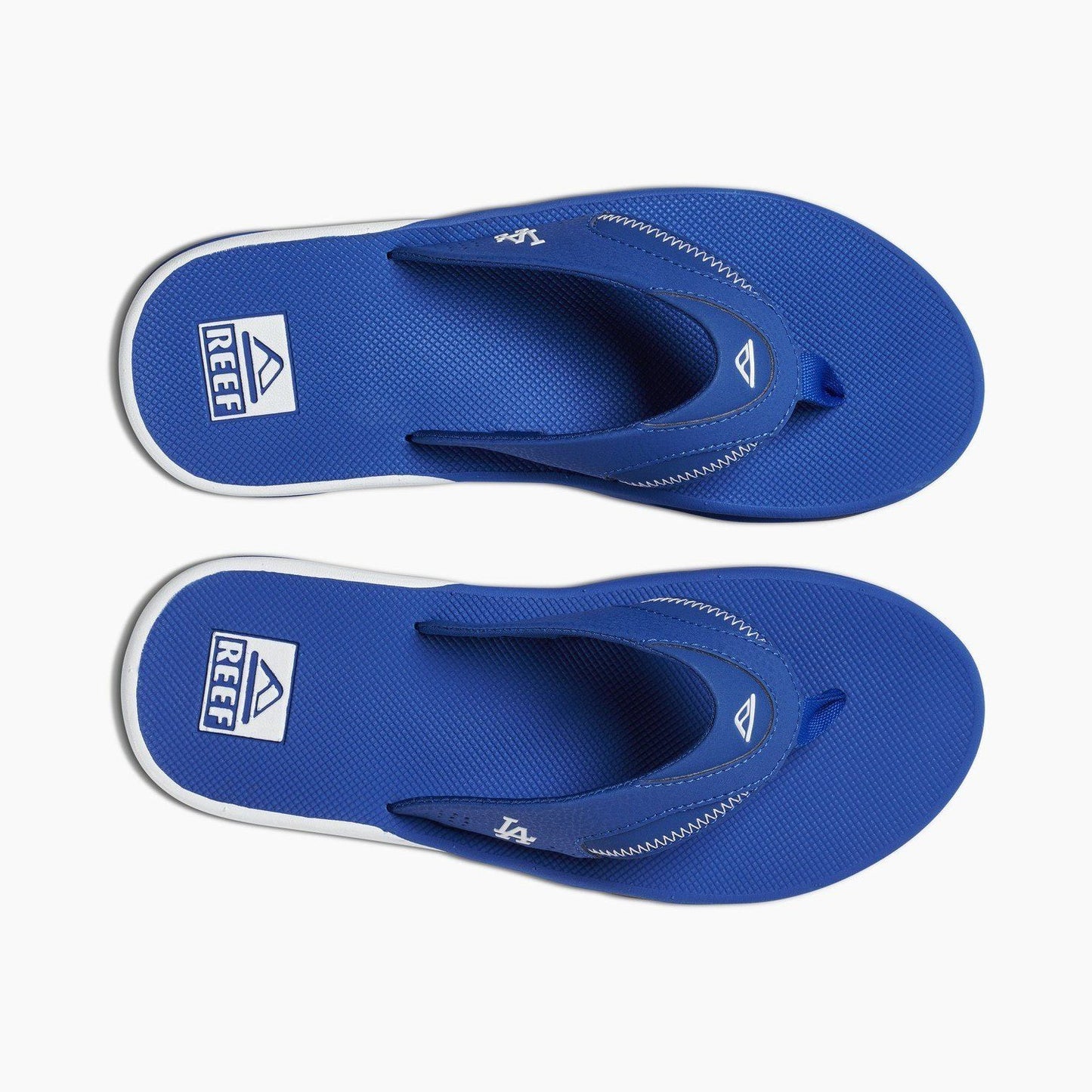Reef Fanning X MLB Dodgers Flip Flop Sandal  Bottle Opener & Superior Arch Support, Blue